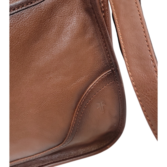 Frye Madison Brown  Leather Crossbody Bag - Picture 2 of 4